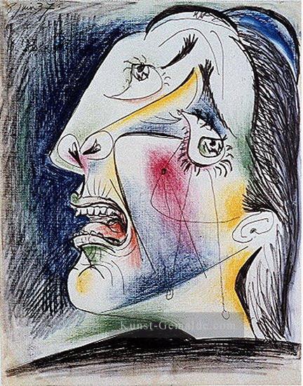 La Woman qui pleure 0 1937 Kubismus Pablo Picasso Ölgemälde
